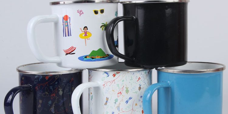 Beautiful enamel mug for outdoor use (5)