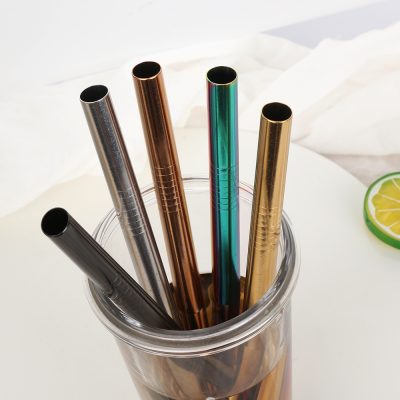 Bold metal durable beverage straws (4)