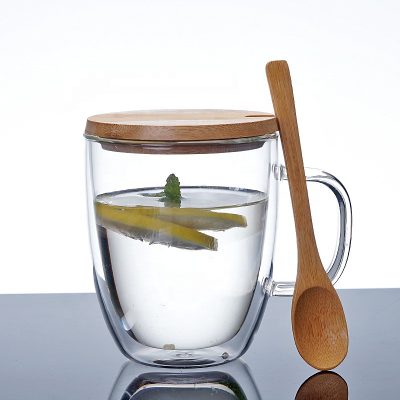 Elegant design insulated glass mug (5)