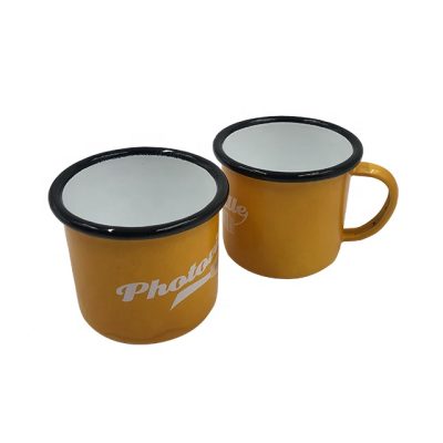 Fancy custom color enamel mug (1)
