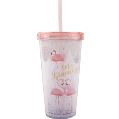 Gift set cute plastic tumbler cup (1)