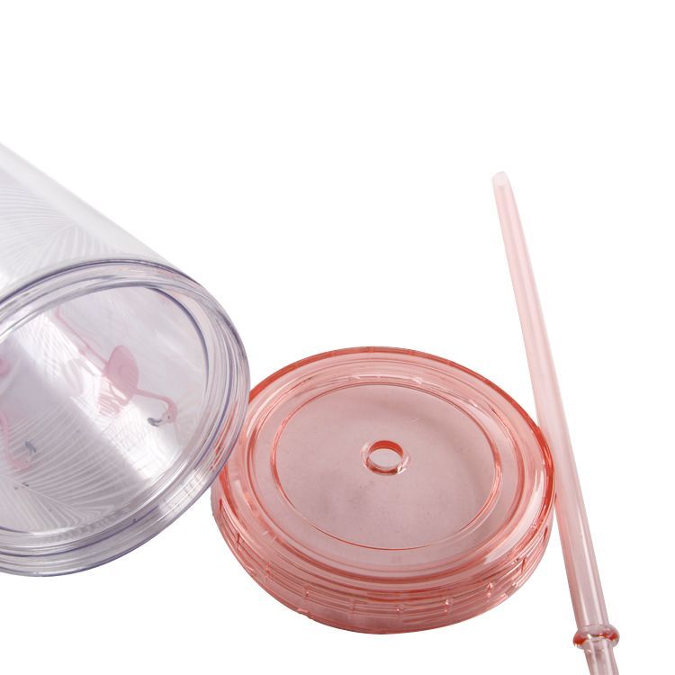 Gift set cute plastic tumbler cup