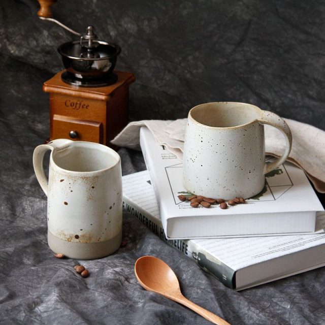 Japanese retro rustic ceramic coffee mug (4)