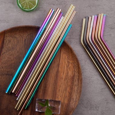 Laser made 304 stainless steel metal straw (6)