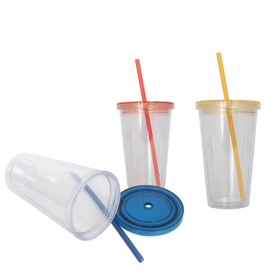 Leak-proof color straw plastic tumbler mug (5)