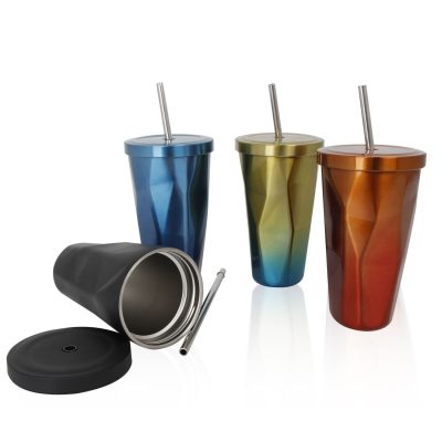 Metal fashion design tumbler mug (4)