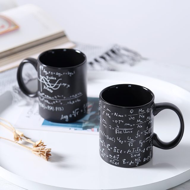 Plain Nordic style black coffee mug (4)