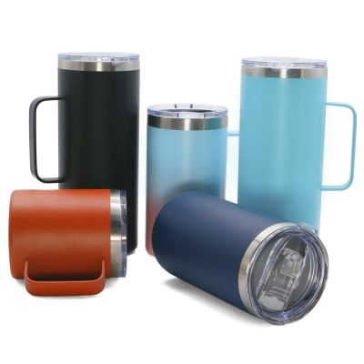 Popular double wall camping travel mug (6)