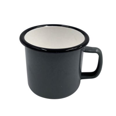 Popular hot sale black enamel mug (1)