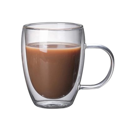Transparent double wall heat-resistant glass mug (3)