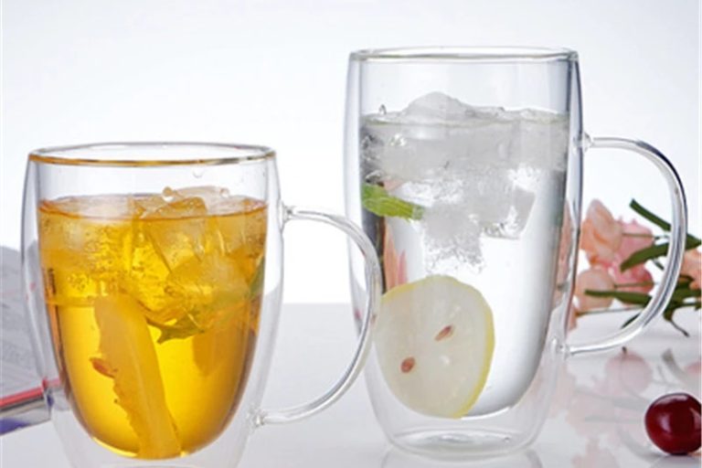 Transparent double wall heat-resistant glass mug (5)