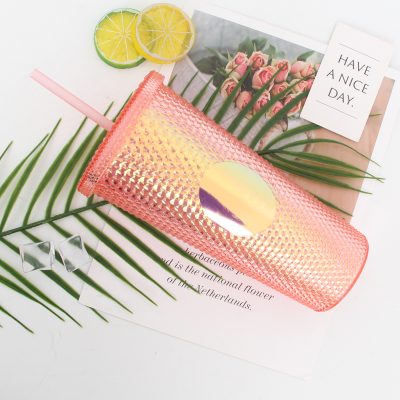 Trendy flashing glass tumbler cup (5)