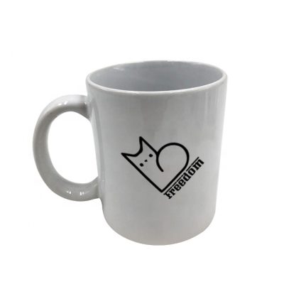 Variety of patterns white ceramic mug (5)
