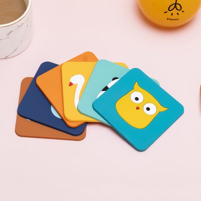 Cartoon insulated silicone mug coaster (2)