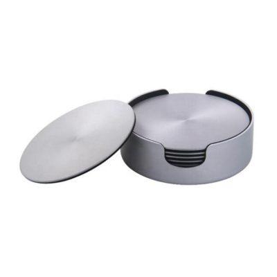 Metal round frosted mug coaster (4)