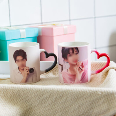 11oz black sublimation magic mug