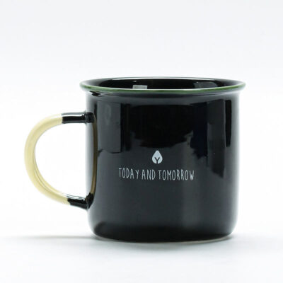 200ml ceramic coffee mug enamel look
