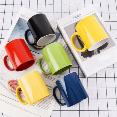 ceramic mug for tea, milk, coffee