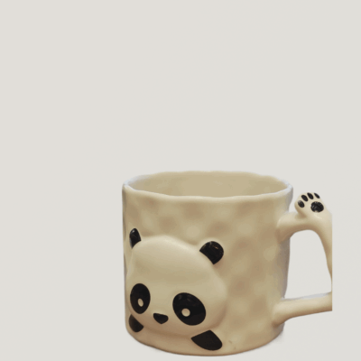enamel ceramic coffee mug vintage design
