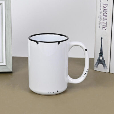 15oz vintage ceramic coffee mug