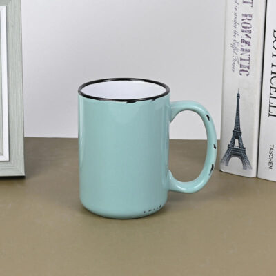 15oz vintage ceramic coffee mug
