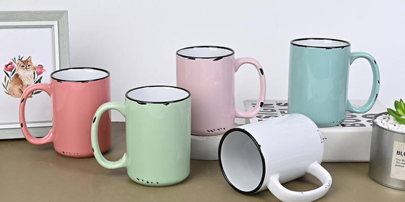 15oz vintage ceramic coffee mug