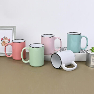 15oz vintage ceramic coffee mug