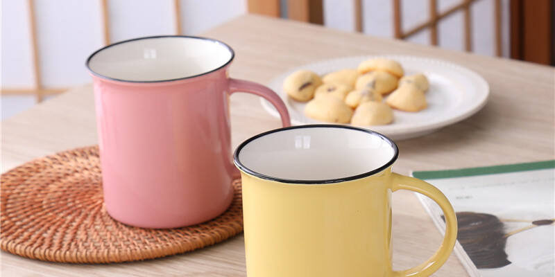 Custom Vintage Enamel Stoneware Campfire Mugs 11oz & 16oz (1) vintage enamel stoneware campfire mugs