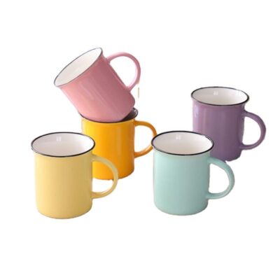 vintage enamel stoneware campfire mugs