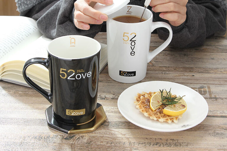 ceramic coffee mug with handle