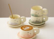 Elegant small ceramic coffee mug