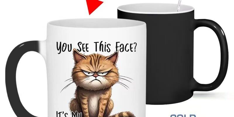 Factory Bulk 11oz Heat Sensitive Sublimation Magic Coffee Mug (7) heat sensitive color changing