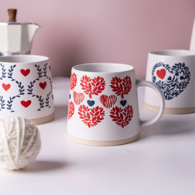 high-capacity ceramic porcelain coffee mug