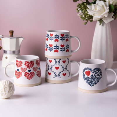high-capacity ceramic porcelain coffee mug
