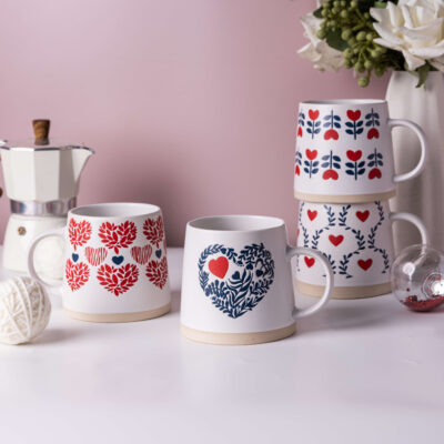 high-capacity ceramic porcelain coffee mug