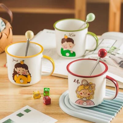 enamel ceramic portable coffee mug