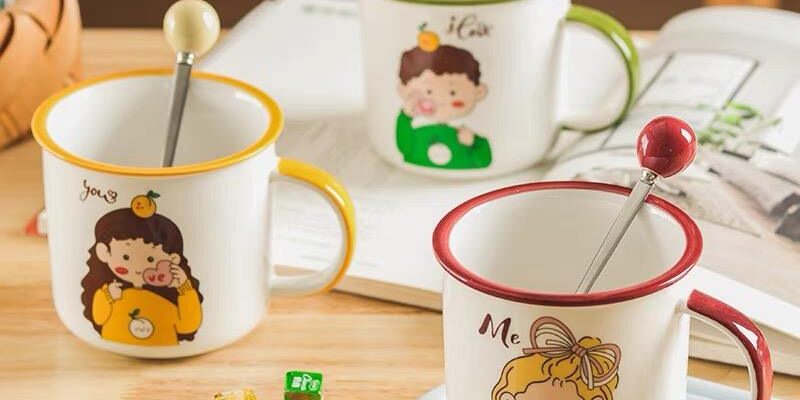 enamel ceramic portable coffee mug