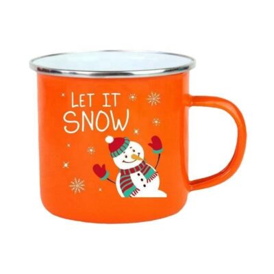 ceramic enamel mugs with rolled rim