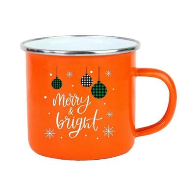 ceramic enamel mugs with rolled rim