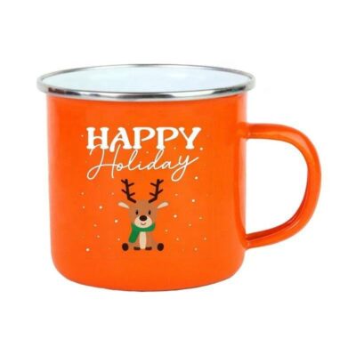 ceramic enamel mugs with rolled rim