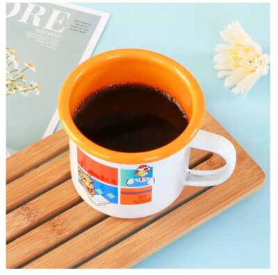 enamel camping mugs retro style