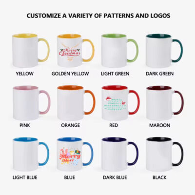 15oz sublimation ceramic magic mugs