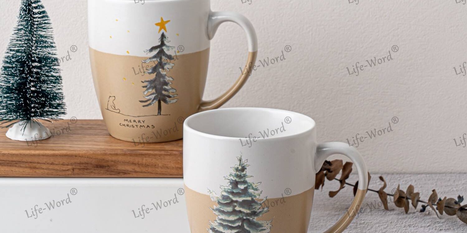 Wholesale Custom 15oz Rustic Grey White Ceramic Coffee Mug (4) Rustic 15oz grey white ceramic coffee mug