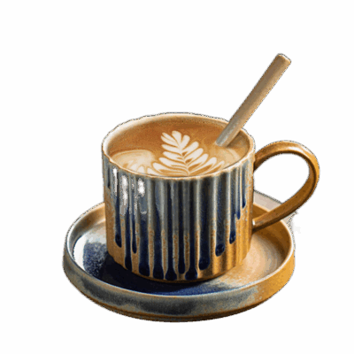 ceramic coffee cup with saucer