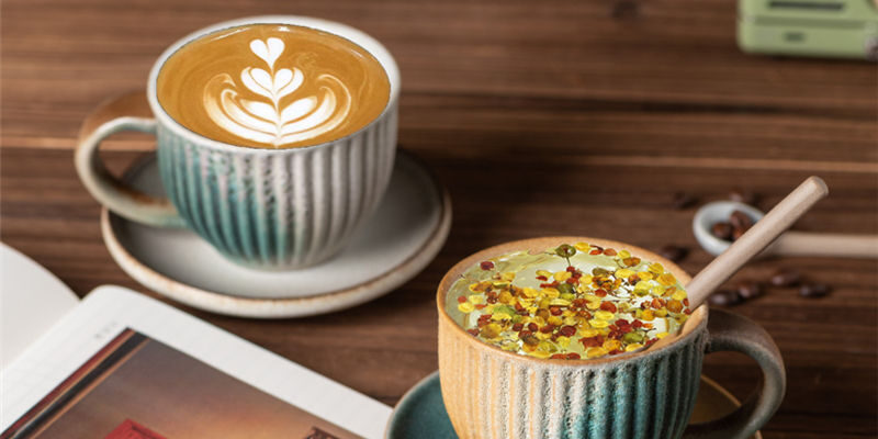 Wholesale Japanese Style Rustic Handmade Ceramic Coffee Cup (3) ceramic coffee cup with saucer