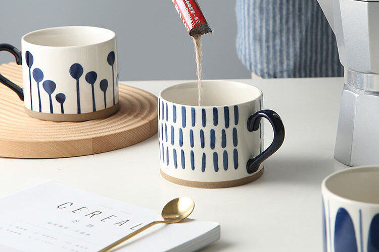 ceramic coffee mug with logo