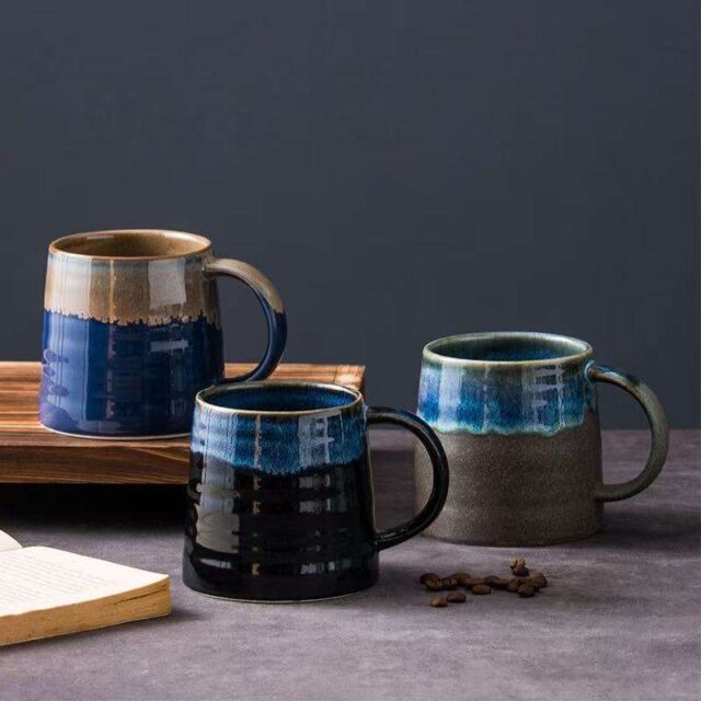 Wholesale Portable Ceramic Milk Mugs with Modern Color Design (1) Wholesale ceramic milk mugs