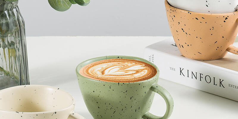 Wholesale Portable Ceramic Milk Mugs with Modern Color Design (4) ceramic milk mugs with modern color design