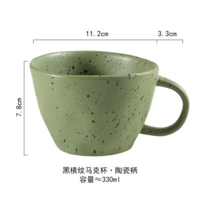 ceramic milk mugs with modern color design