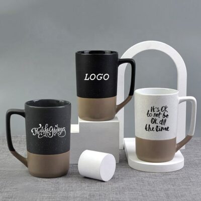large ceramic coffee mug custom logo